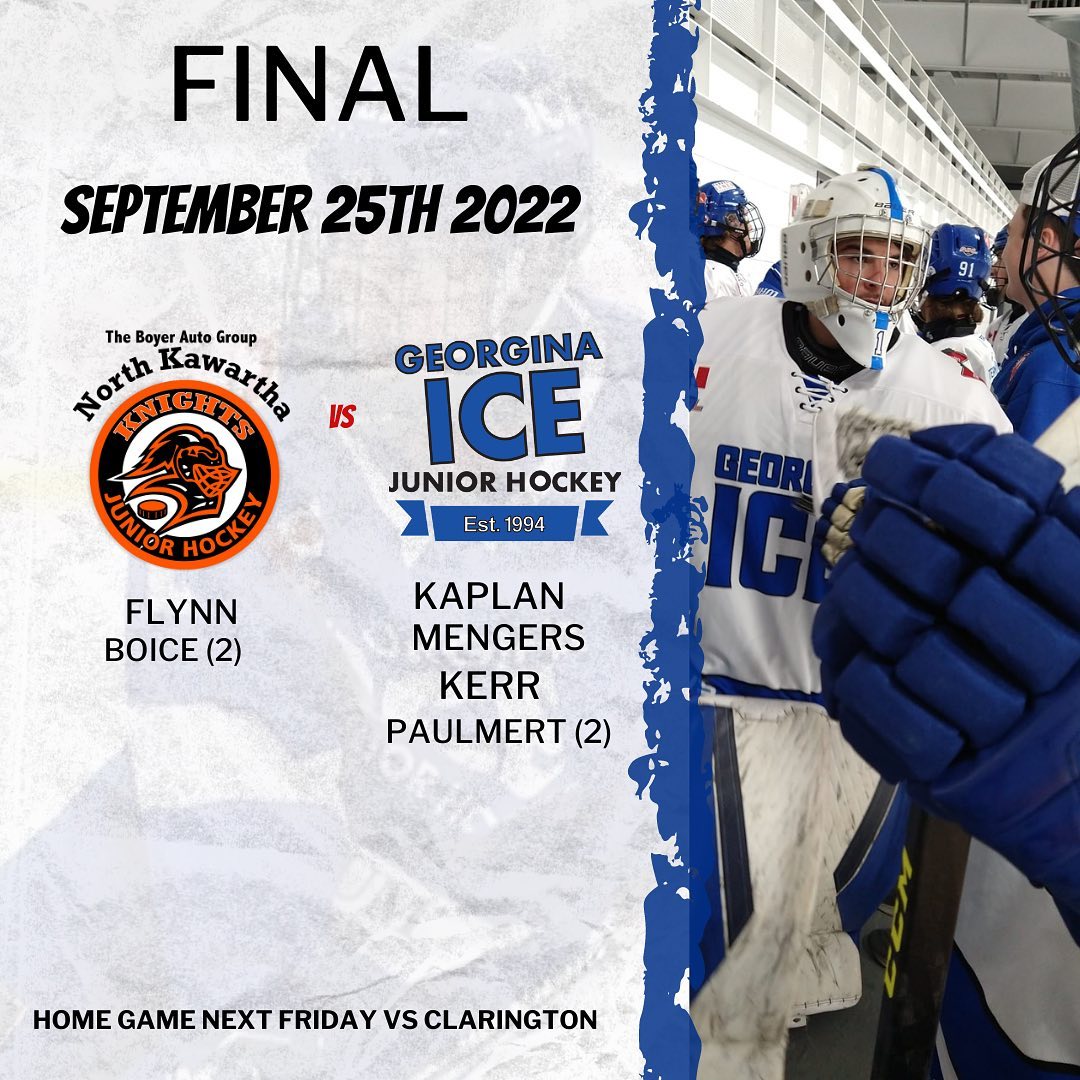 Final from todays game! Few first junior hockey goals this weekend! Also, Jude Rondina with a stellar performance in net! We will see all our fans next Friday! #hockey #hockeygame #win