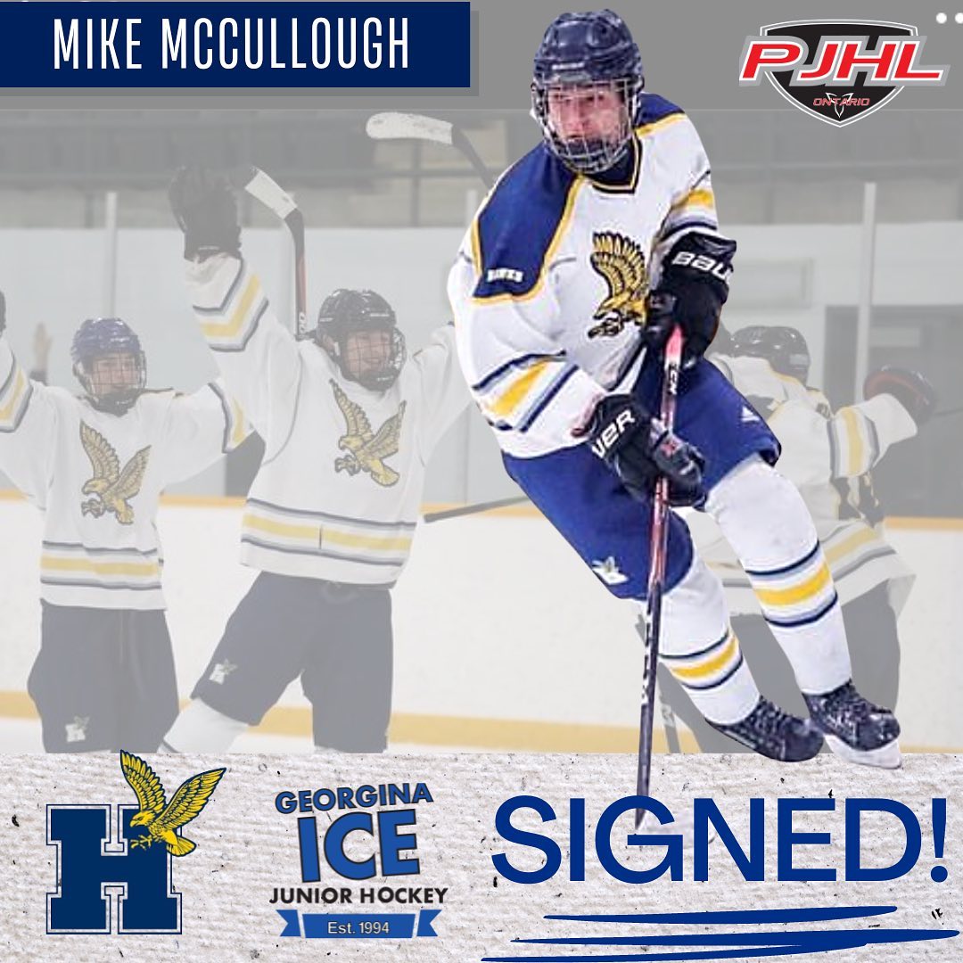 🚨🧊SIGNING!🧊🚨The Georgina Ice continue their season with another great addition. The Ice have signed forward Mike McCollough. Mike brings tremendous work ethic, size and speed to our team , we look forward to watching him play this Friday at the ice palace when we face off against  the Clarington Eagles. Let’s show Mike we have the best fans in the league! . #newseason #hockeytime #hockey2022 #2023 #signed #return #hockey #trav4oilers #nhl #ohl #letsgo #keswick #ice #georginaice #juniorhockey