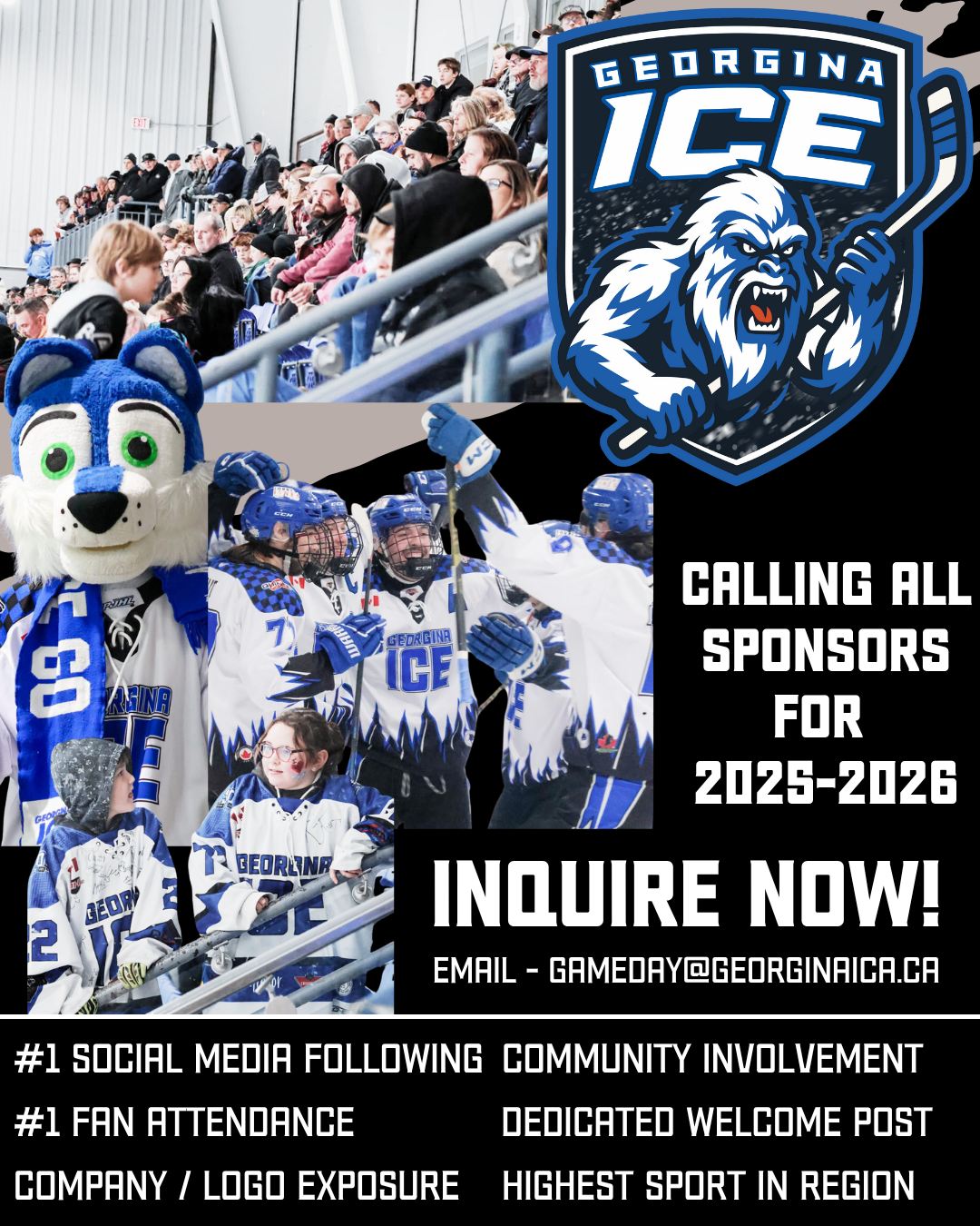🚨🥶SPONSOR CALLING 🥶🚨
#ItsFrozenTime We’re counting down to our 32nd Home Opener in franchise history — September 12th vs. Caledon — and we’re calling on our amazing local businesses to rally behind your Hometown Junior Hockey Club.
Our Friday night, championship-calibre hockey wouldn’t be possible without the incredible support of our sponsors. We have partnership packages to fit any budget, and we LOVE showcasing our local businesses everywhere we go — especially in front of the #1 fans in the PJHL.
To our current and already committed sponsors — thank you. Your support means the world to our players, staff, and community. Let’s make this season our best yet! 💙🥶#RollIce #FridayNightLights #BestCommunityEver #Section94 #BestFans #GetLoud #BestValue #FamilyNightOut #IceTrain #CautionIceWarning #PackThePalace #PackTheIceHouse #IceHouse #HomeTownJuniorHockey #BestValueInTown #IceInMyVeins #DreamsComeTrue #MeetYourFavouritePlayer #IceCountry #HowWeRoll