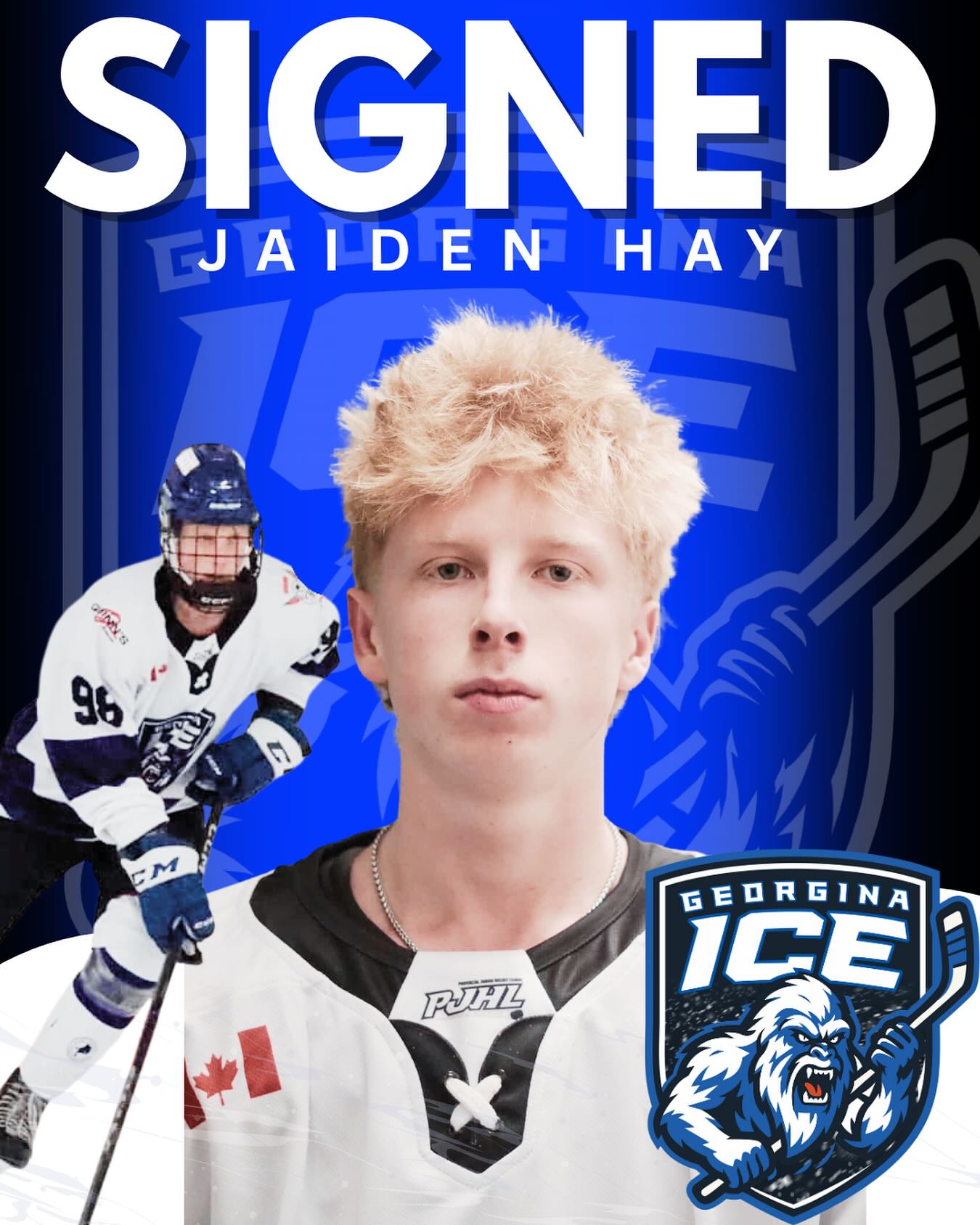 🚨🧊 Welcome Jaiden! 🚨 🧊
Ice fans, please join us in welcoming Jaiden Hay! Jaiden suited up for his first game last Friday against Uxbridge, and we’re excited to watch him continue to make an impact on the ice. Welcome to the team, Jaiden!