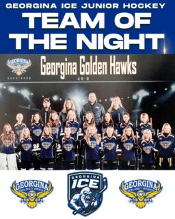 🚨🥶 We’re happy to welcome tonight’s Minor Hockey Team of the Night, the Georgina Golden Hawks U9-B team ! Minor hockey plays a vital role in building our community, and we’re proud to support its growth in partnership with Georgina Ice 🥶🚨