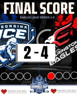 🚨We Fall 4-2 🚨Game one of the best of 7 series goes to the Eagles - We head to Clarington this Sunday 7:40pm puck drop for game 2 -Great energy tonight fans thank you for your continued support #goicego #playoffs