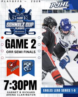🥶🚨 Game 2! 🚨🥶
Your Georgina Ice hit the road to Clarington for game 2 of the series! Fans making the trip please drive safely and help cheer the boys on!

#GoIce #OrrDivision #PlayoffHockey
