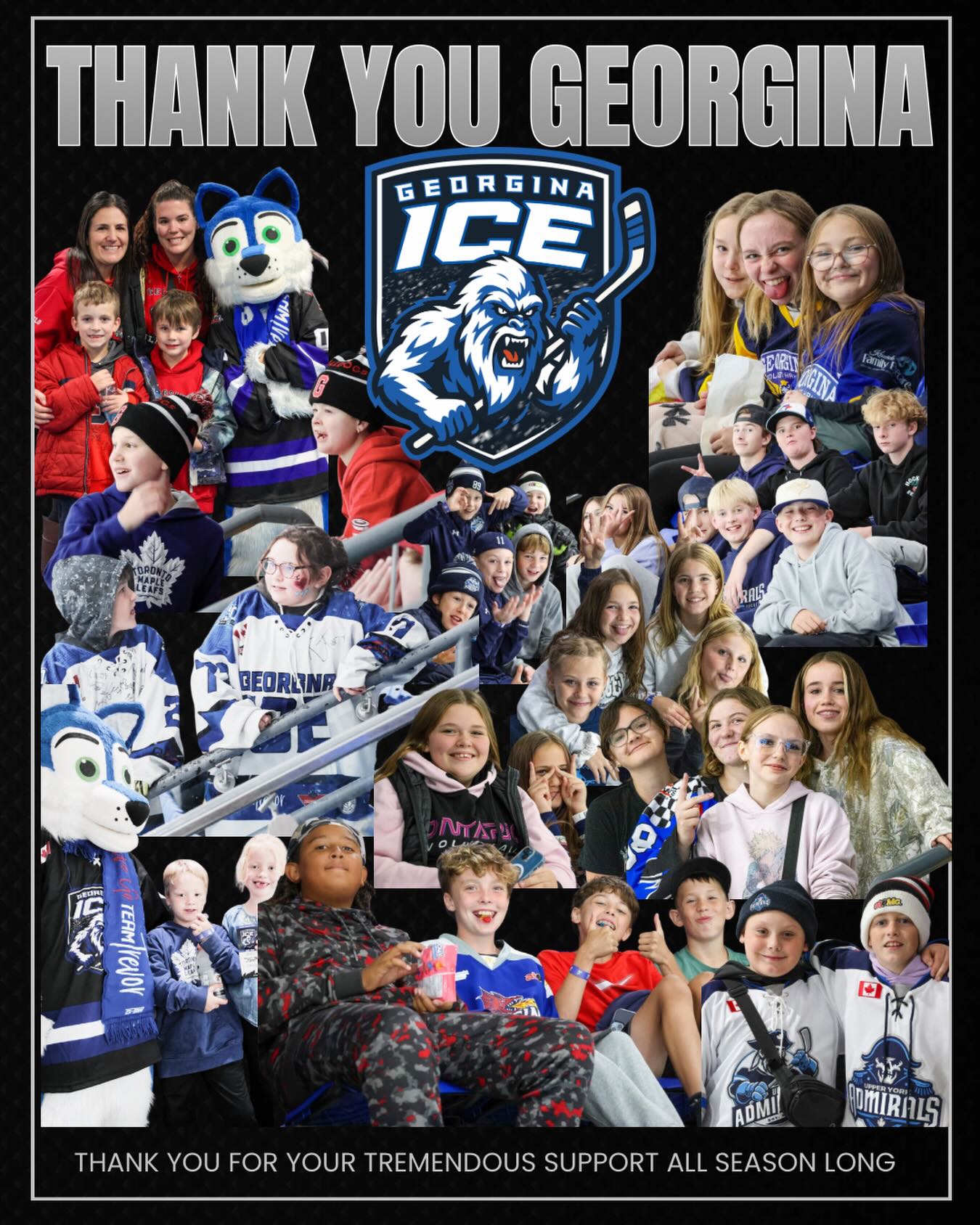 Thank you to the fans of Georgina for your incredible support all season long. The boys truly appreciate the passion, energy, and sense of community you bring to every game. It means a lot to have a town that stands so proudly behind their Junior hockey club.
We hope you all have a fantastic summer, and we look forward to seeing you back at the rink in September! #rollice