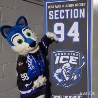 The best mascot in the leauge hands down no questions asked! Thank you Icey for another awesome season! 💙🥶💙 also a HUGE thank you @jennyb_joly for all your help! #icey #goicego #bestmascot